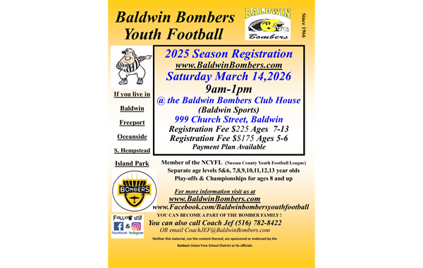 Bombers 2026 Registration 